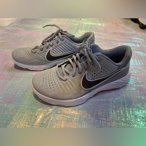 Nike Light Gray baseball youth cleats